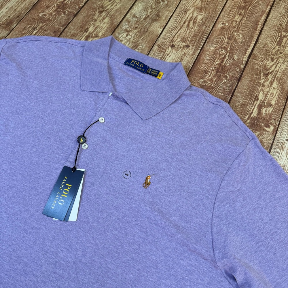 Polo Ralph Lauren Classics Polo Shirt Mens 2XB Purple Heather Pony Logo NWT